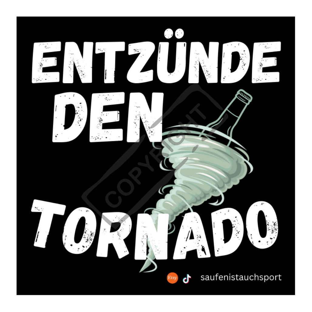 Entzünde den Tornado Sticker
