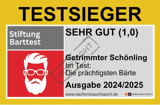 Testsieger Barttest Sticker