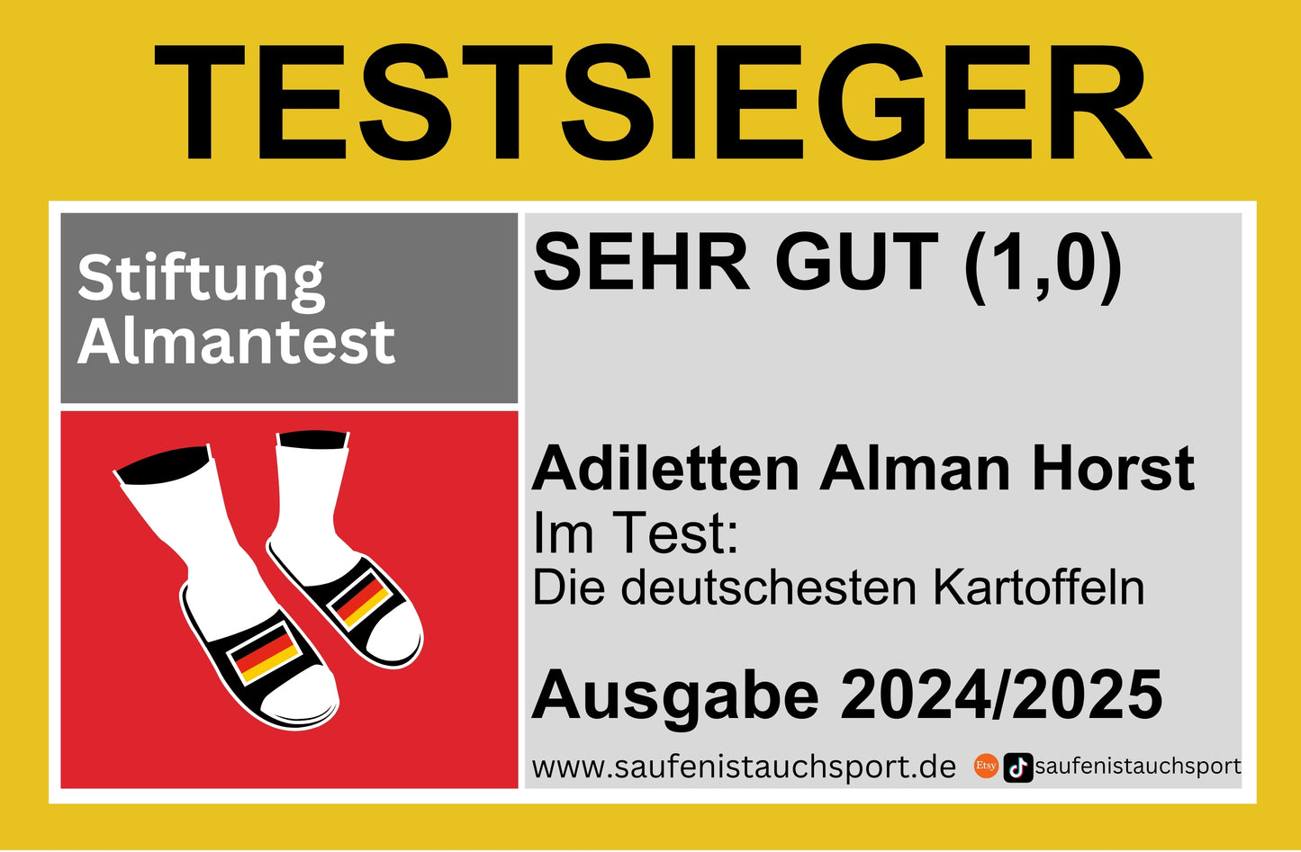 Testsieger Almantest Sticker