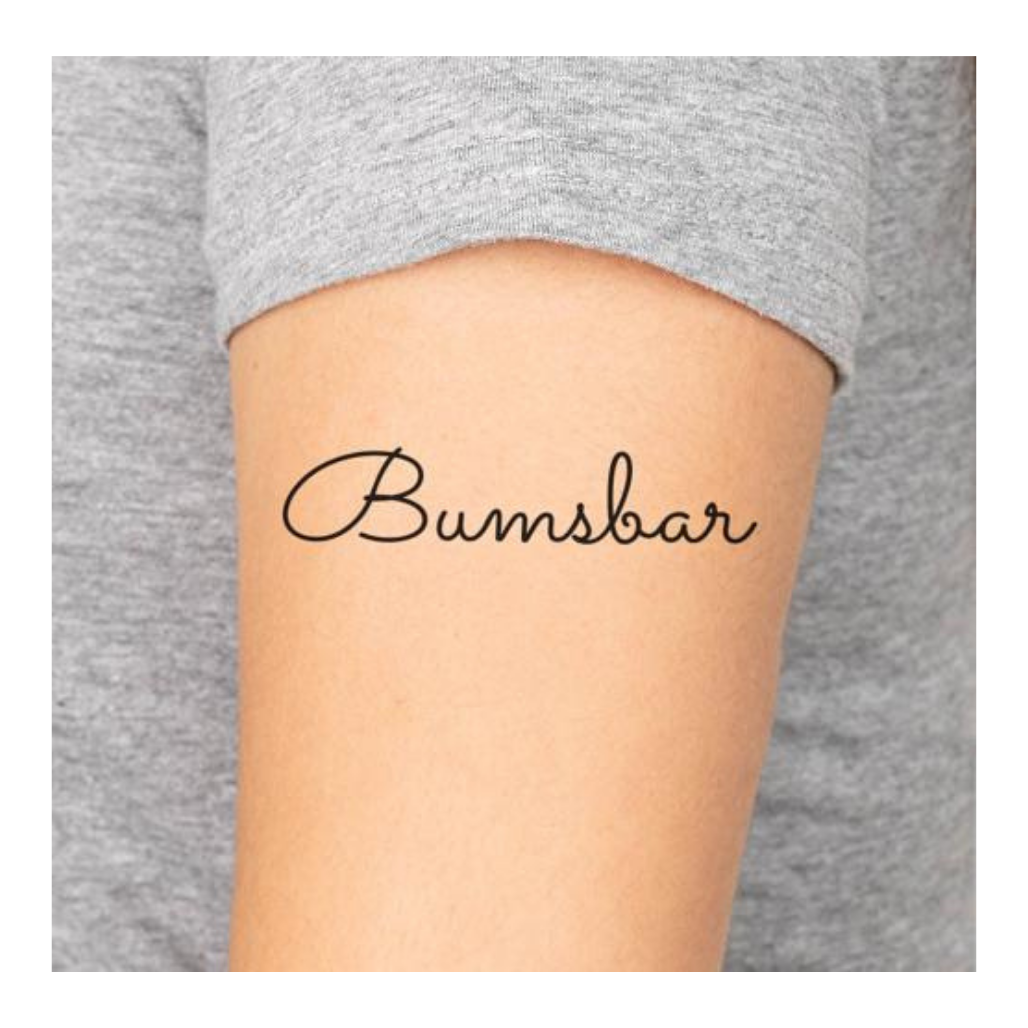Bumsbar Tattoo (temporär)