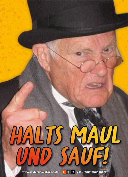 Memesticker Halts Maul und sauf
