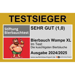 Testsieger Bierbauchwampe Sticker