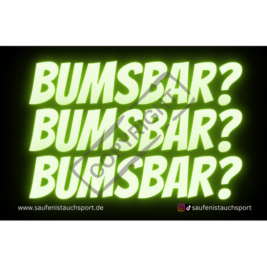 Bumsbar? Sticker