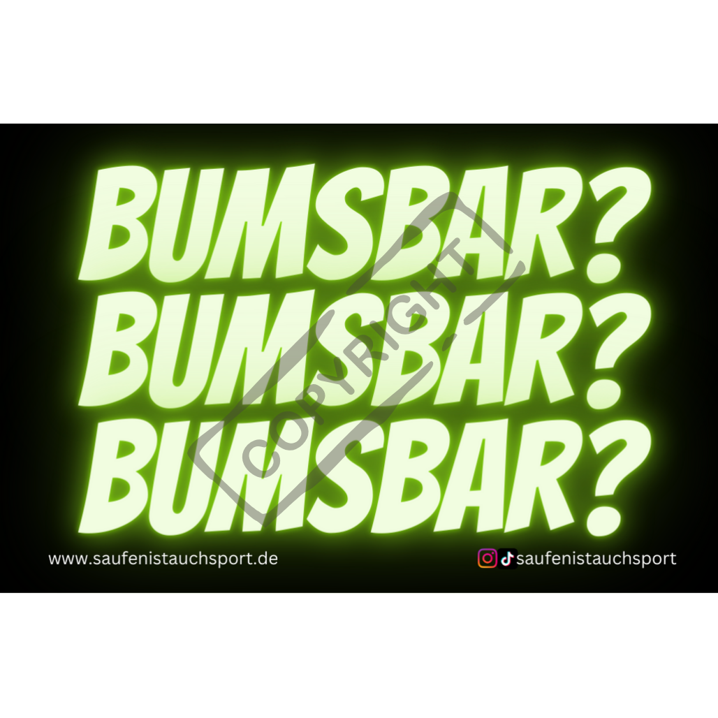 Bumsbar? Sticker