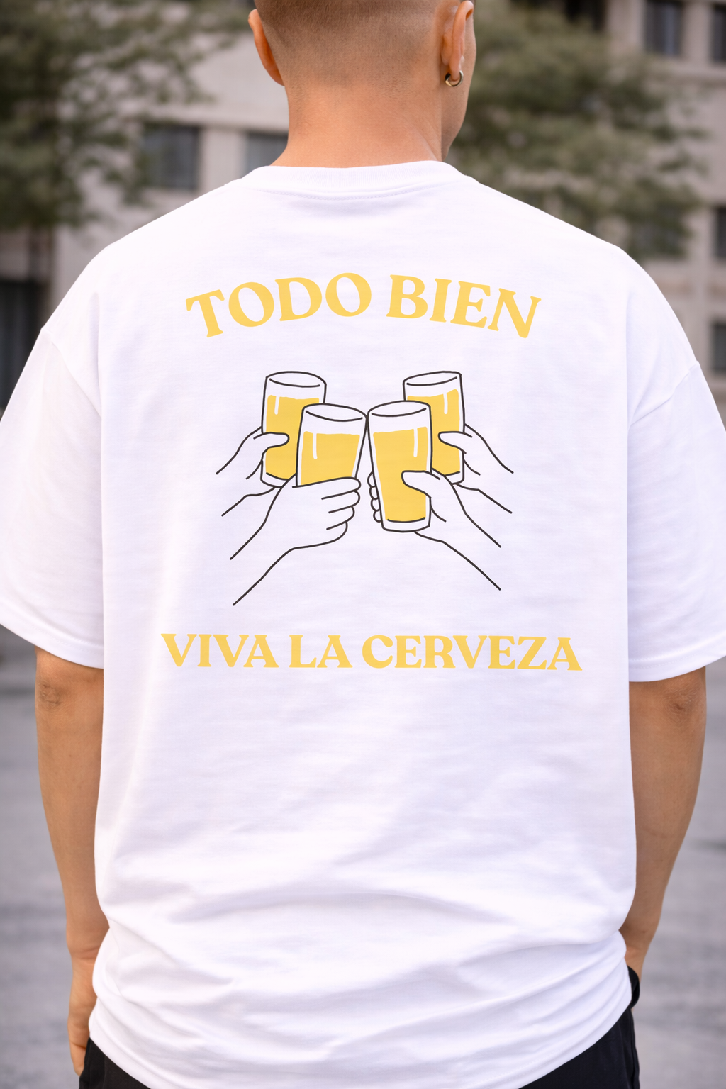 Oversized "Todo Bien – Viva la Cerveza" T-shirt (Bio Baumwolle)