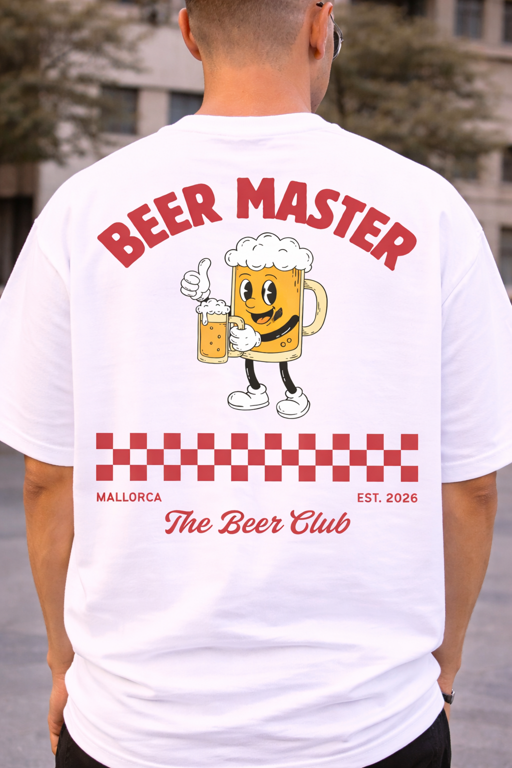 Oversized "Beer Master" T-shirt (Bio-Baumwolle)