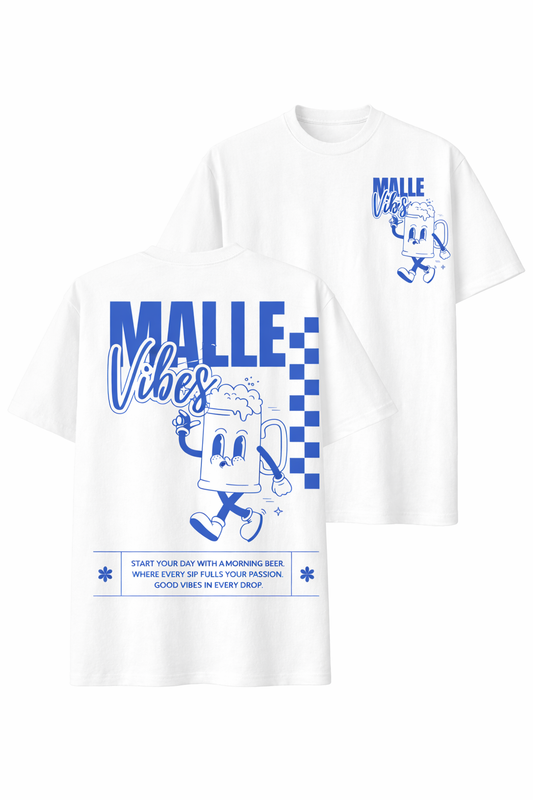 Oversized "Malle Vibes Bierkrug" T-shirt (Bio Baumwolle)