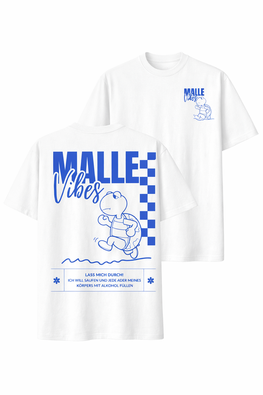 Oversized "Malle Vibes Schildkröte" T-shirt (Bio Baumwolle)