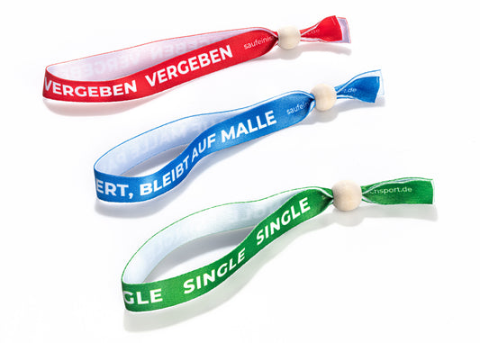 Beziehungsstatus Armband Malle // Mallorca Party // Single // Vergeben // Malle Sticker // Party Armband