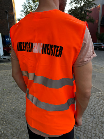 Anzeigensaufmeister Warnweste