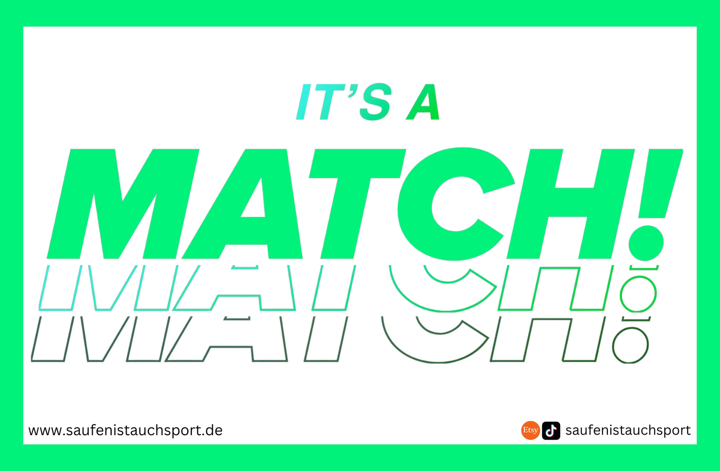 It‘s a match Sticker