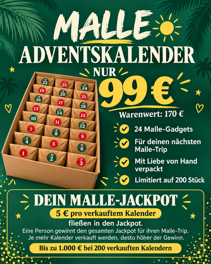 Malle Adventskalender 2026 mit Liebe selbst gepackt