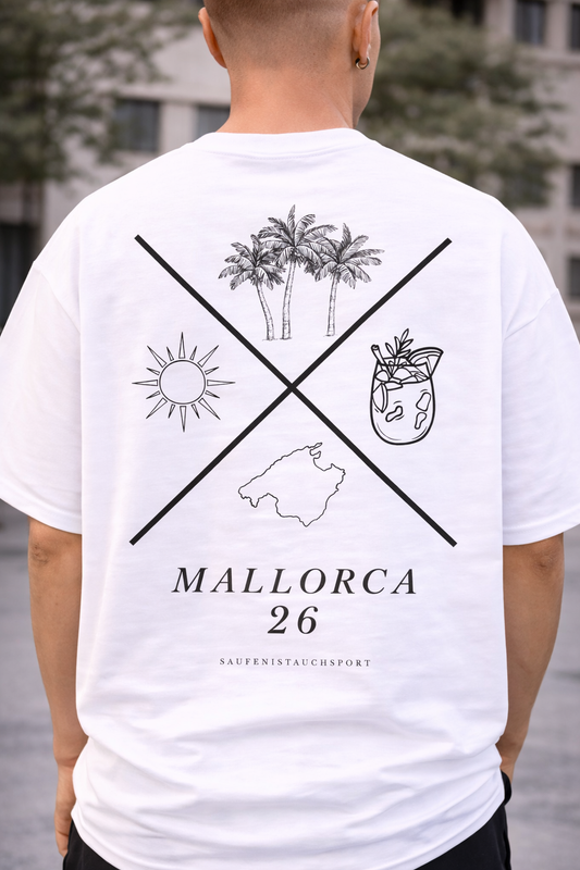 Oversized "Mallorca 26" T-shirt (Bio Baumwolle)