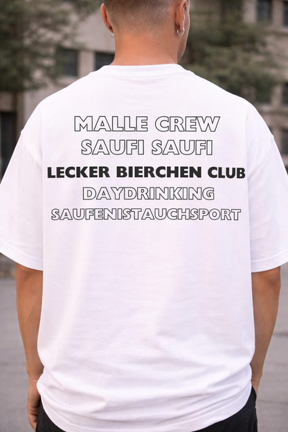 Oversized "Malle Crew" T-shirt (Bio Baumwolle)