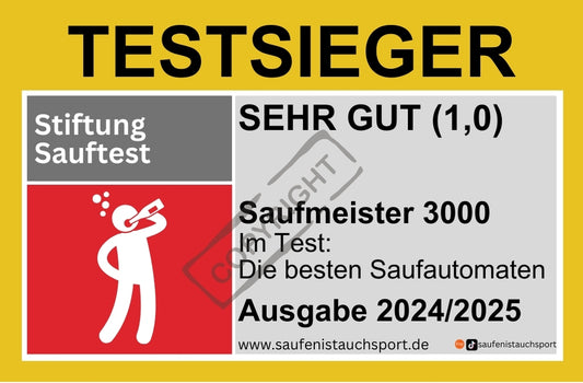 Testsieger Sauftest Sticker