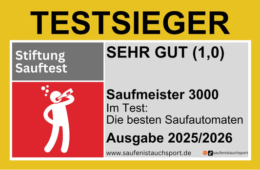 Testsieger Sauftest Sticker