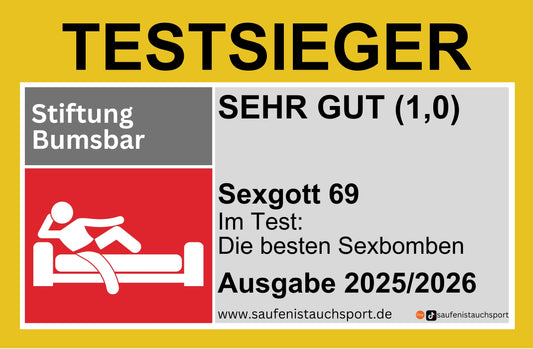 Testsieger Sexgott Sticker