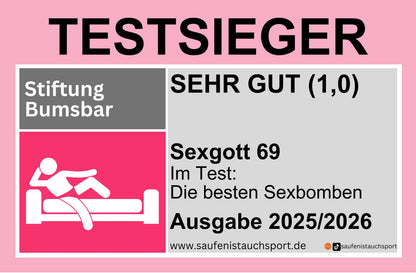 Testsieger Sexgott Sticker