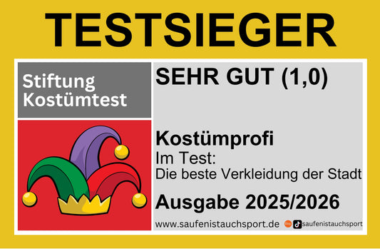 Testsieger bestes Kostüm (Kostümprofi)