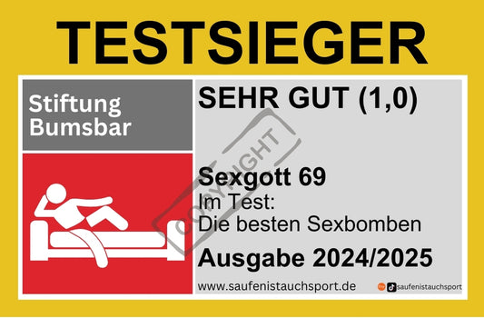 Testsieger Sexgott Sticker