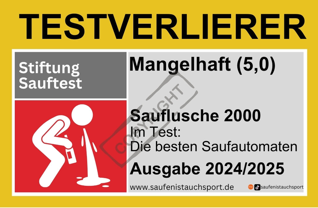 Testverlierer Sauftest Sticker