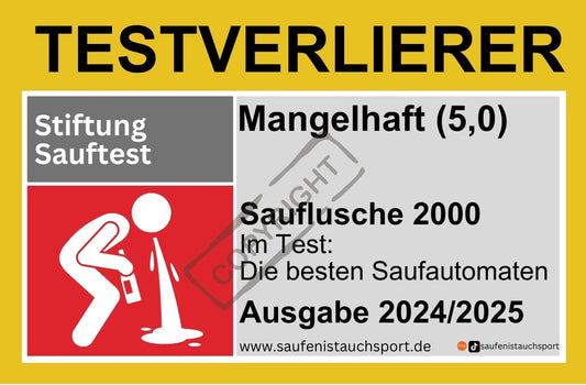 Testverlierer Sauftest Sticker