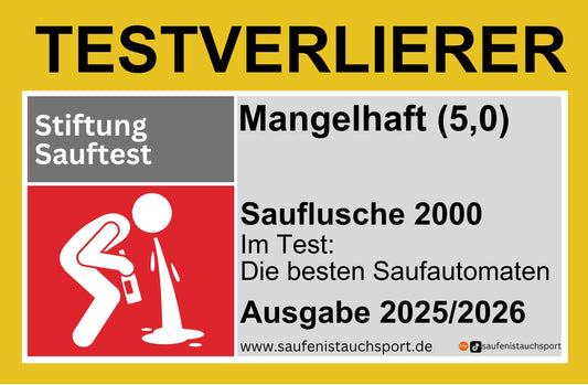Testverlierer Sauftest Sticker