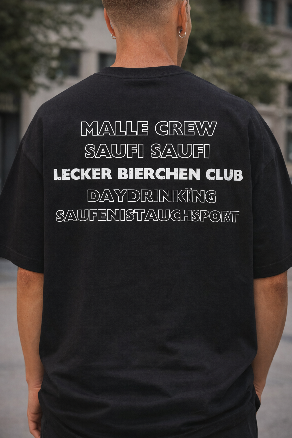 Oversized "Malle Crew" T-shirt (Bio Baumwolle)
